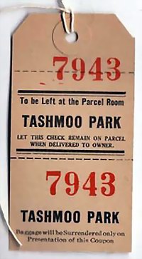 Tashmoo Park - Luggage Tag